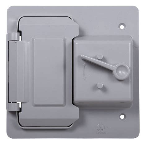 single gang electrical junction box cover|outdoor 2 gang outlet cover.